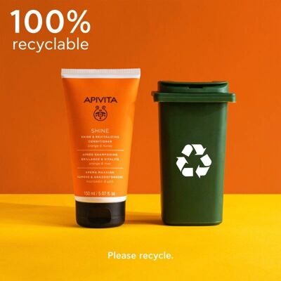 Apivita Glanz- und Vitalitätsconditioner - Für alle Haartypen - Orange & Honig Apivita Glanz- und Vitalitätsconditioner - Für alle Haartypen - Orange & Honig