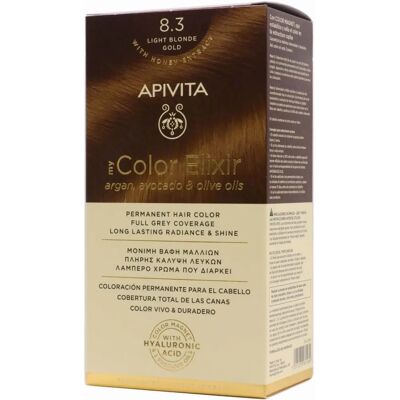 Apivita My Color Elixir - Loiro Claro Dourado - Tinta para cabelo Apivita My Color Elixir - Loiro Claro Dourado - Tinta para cabelo