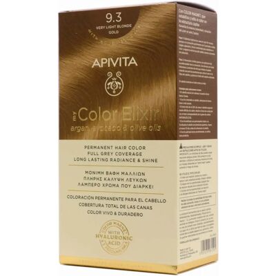 Apivita My Color Elixir - Loiro Claro Dourado - Tinta permanente Apivita My Color Elixir - Loiro Claro Dourado - Tinta permanente