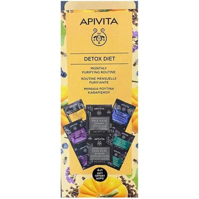 Rutina Purificante Mensual Apivita - Pack de Mascarillas Rutina Purificante Mensual Apivita - Pack de Mascarillas