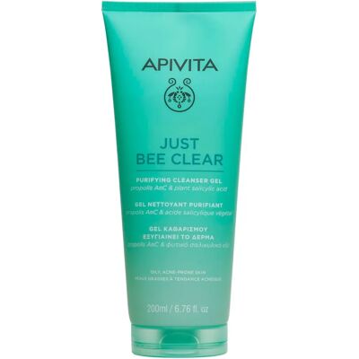 Apivita Just Bee Clear Reinigungs-Gel - Für fettige, zu Akne neigende Haut - 200ml Apivita Just Bee Clear Reinigungs-Gel - Für fettige, zu Akne neigende Haut - 200ml