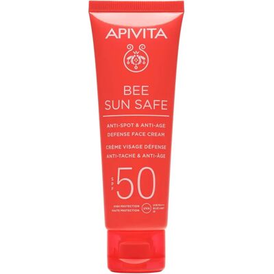 Apivita Bee Sun Safe Anti-Spot and Anti-Age SPF 50 Face Cream 50ml Apivita Bee Sun Safe Anti-Spot and Anti-Age SPF 50 Face Cream 50ml
