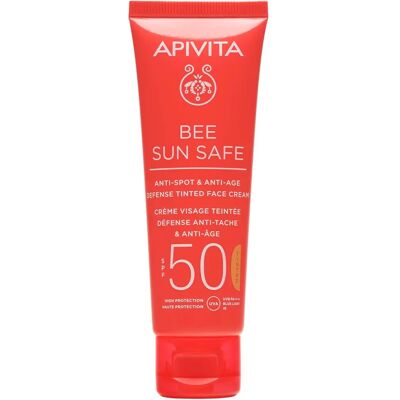 Apivita Natural SPF50 Anti-Spot Anti-Age Tinted Face Cream Apivita Natural SPF50 Anti-Spot Anti-Age Tinted Face Cream