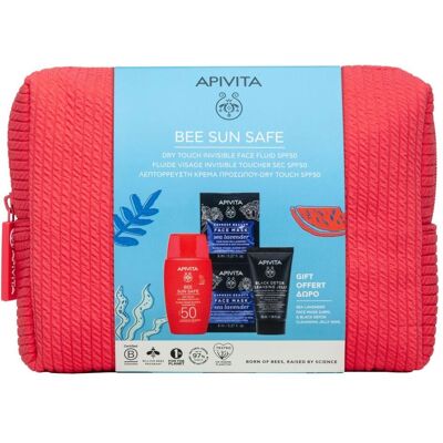 Apivita Fluido Facial SPF50 - À prova d'água, Hidratante, Espectro amplo Apivita Fluido Facial SPF50 - À prova d'água, Hidratante, Espectro amplo