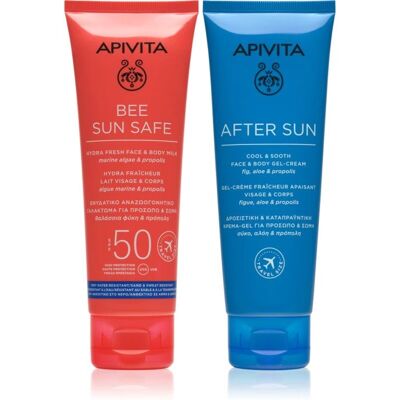 Leite SPF50 com Ácido Hialurônico para rosto e corpo Apivita Leite SPF50 com Ácido Hialurônico para rosto e corpo Apivita