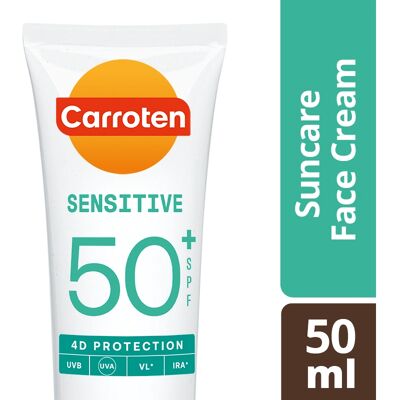 Carroten Sensitive SPF 50 Gesichtscreme - Sonnenschutz Carroten Sensitive SPF 50 Gesichtscreme - Sonnenschutz
