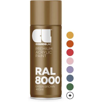 Cosmos Lac RAL 8000 Pardo verdoso Acryl Spray - Sprayfarbe - Innen/Außen 400ml Cosmos Lac RAL 8000 Pardo verdoso Acryl Spray - Sprayfarbe - Innen/Außen 400ml
