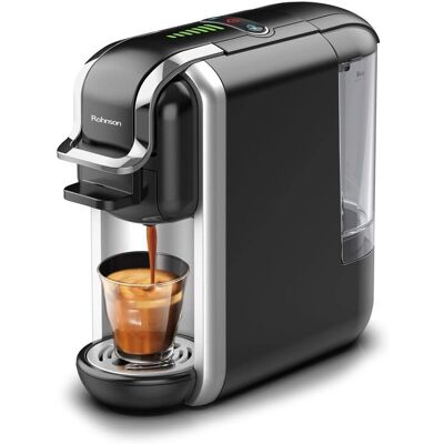 Rohnson Kávovar na kapsle - 19 Bar, 0,6L, Kompatibilní s kapslemi a mletou kávou Rohnson Kávovar na kapsle - 19 Bar, 0,6L, Kompatibilní s kapslemi a mletou kávou