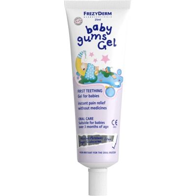 Frezyderm Baby Gums Gel - Soulagement aux herbes pour dents de bébé - Publicité Frezyderm Baby Gums Gel - Soulagement aux herbes pour dents de bébé - Publicité
