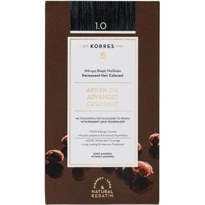 Korres Arganöl Dauerhafte Haarfarbe - Schwarz - Haarfarbe Korres Arganöl Dauerhafte Haarfarbe - Schwarz - Haarfarbe