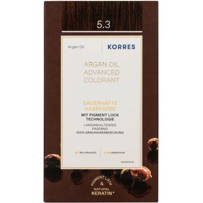 Korres Olio di Argan Castano Chiaro Dorato - Colorante Capelli Korres Olio di Argan Castano Chiaro Dorato - Colorante Capelli