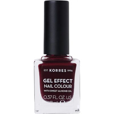 Vernis à ongles Amande Douce KORRES - Effet Gel Longue Durée - Burgundy Red - Publicité Vernis à ongles Amande Douce KORRES - Effet Gel Longue Durée - Burgundy Red - Publicité