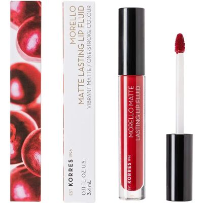Korres Morello Matte Rojo Ladrillo Barra de Labios - Barra de labios Korres Morello Matte Rojo Ladrillo Barra de Labios - Barra de labios