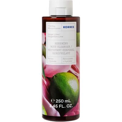 Korres Gingembre Citron Gel Douche Régénérant (250ml) - Publicité Korres Gingembre Citron Gel Douche Régénérant (250ml) - Publicité