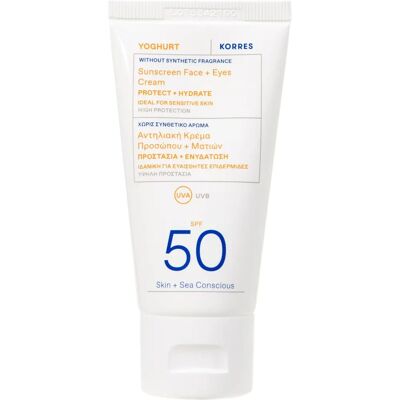 Korres Yoghurt SPF 50 Crema solare viso e occhi - Leggera e Idratante Korres Yoghurt SPF 50 Crema solare viso e occhi - Leggera e Idratante