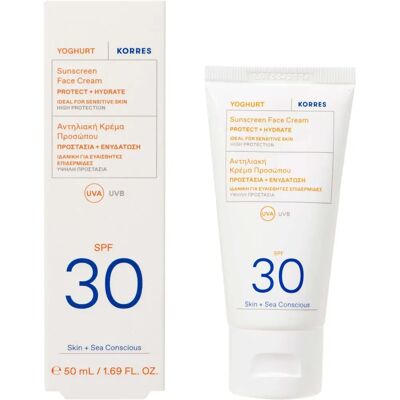Korres Joghurt Sonnencreme für das Gesicht Schutz+Hydratation LSF30 (50ml) Korres Joghurt Sonnencreme für das Gesicht Schutz+Hydratation LSF30 (50ml)