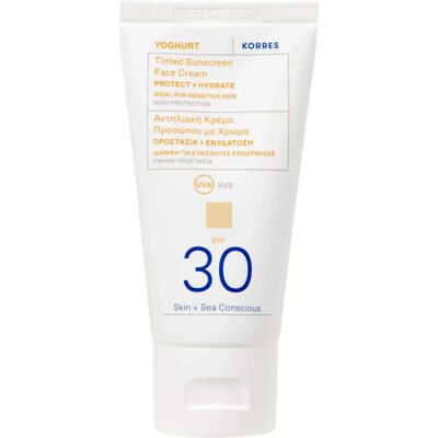Korres Joghurt SPF30 getönte Sonnenschutzcreme 50ml Korres Joghurt SPF30 getönte Sonnenschutzcreme 50ml