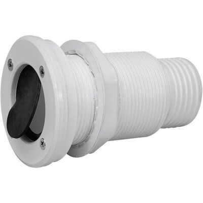 Nuova Rade Blanco A través del casco roscado con válvula de no retorno - Ventilación para barcos Nuova Rade Blanco A través del casco roscado con válvula de no retorno - Ventilación para barcos