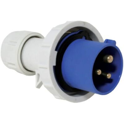 Conector Lalizas Seguridad Macho Azul 16A Conector Lalizas Seguridad Macho Azul 16A