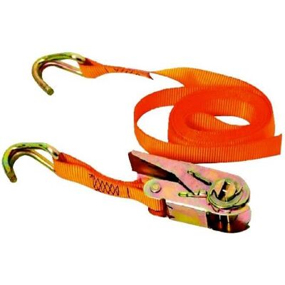 Lalizas Ratchet Tie Down - 8 m, Orange, 50 mm - Tie Down Strap Lalizas Ratchet Tie Down - 8 m, Orange, 50 mm - Tie Down Strap