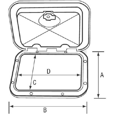 Nuova Rade Top Line 270x375mm - Top hatch Nuova Rade Top Line 270x375mm - Top hatch