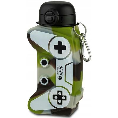 Nava - Army Game Joystick - Silikon - 600ml - Láhev na vodu Nava - Army Game Joystick - Silikon - 600ml - Láhev na vodu