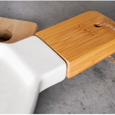 Nava Elegantní Servírovací Misa - Porcelán & Bambus Nava Elegantní Servírovací Misa - Porcelán & Bambus
