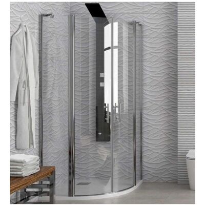 Kamalu Cabine de Douche Semi-circulaire 80x80cm - Cabine de Douche - Publicité Kamalu Cabine de Douche Semi-circulaire 80x80cm - Cabine de Douche - Publicité