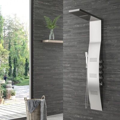 Panneau de Douche en Acier Inoxydable Kamalu avec Hydromassage - Thermostatique - Cascade - Modèle KLES-8600 - Publicité Panneau de Douche en Acier Inoxydable Kamalu avec Hydromassage - Thermostatique - Cascade - Modèle KLES-8600 - Publicité