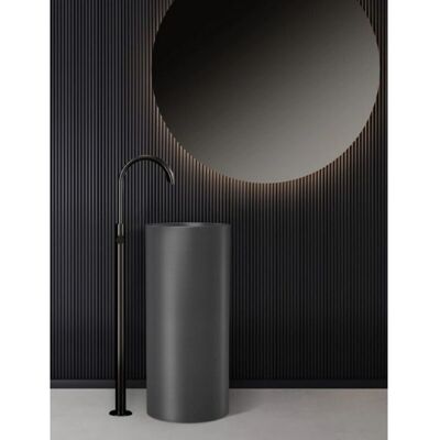 Kamalu - Gun Metal - brossé - Freestanding - Bathroom Sink - Publicité Kamalu - Gun Metal - brossé - Freestanding - Bathroom Sink - Publicité
