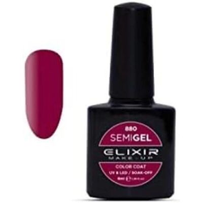 Elixir Vernis à Ongles Framboise Sombre - Semi-Gel Longue Durée - Publicité Elixir Vernis à Ongles Framboise Sombre - Semi-Gel Longue Durée - Publicité