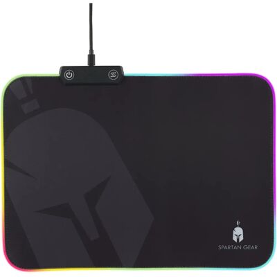 Spartan Gear Ares Gaming Mousepad - Medium RGB Schwarz Spartan Gear Ares Gaming Mousepad - Medium RGB Schwarz