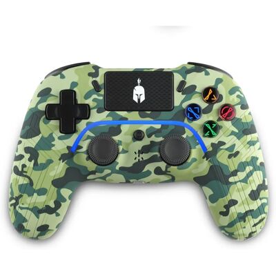 Manette PS4 Spartan Gear Aspis 4 Camouflage sans fil et filaire pour PC - Publicité Manette PS4 Spartan Gear Aspis 4 Camouflage sans fil et filaire pour PC - Publicité