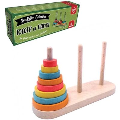 Svoora Toren van Hanoi - Houten Puzzel voor Kinderen Svoora Toren van Hanoi - Houten Puzzel voor Kinderen