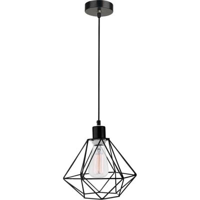 Nova Luce Pietra Pendant Light - 20cm, Black, E27 Nova Luce Pietra Pendant Light - 20cm, Black, E27