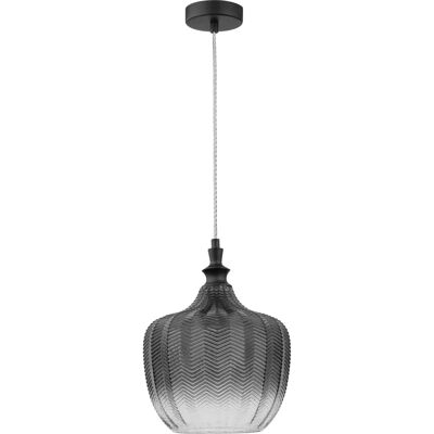 NOVA LUCE Loni Pendelleuchte - Rauchgraues Glas - Moderne Deckenlampe NOVA LUCE Loni Pendelleuchte - Rauchgraues Glas - Moderne Deckenlampe