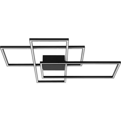 NOVA LUCE Bilbao LED Ceiling Light - Modern Semi-Flush - Black NOVA LUCE Bilbao LED Ceiling Light - Modern Semi-Flush - Black