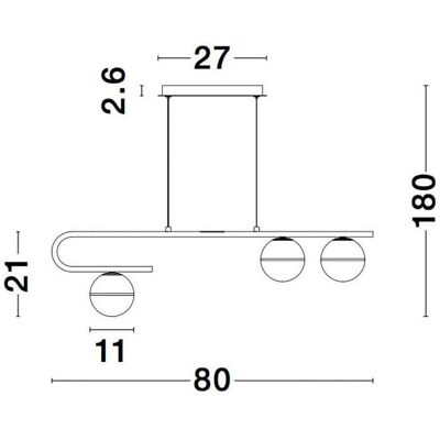 Nova Luce Cantona 3-Light Pendant - Modern Ceiling Light Nova Luce Cantona 3-Light Pendant - Modern Ceiling Light
