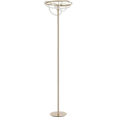 Lampadaire LED Nova Luce Tiriac - 28W Blanc chaud Aluminium or - Publicité Lampadaire LED Nova Luce Tiriac - 28W Blanc chaud Aluminium or - Publicité