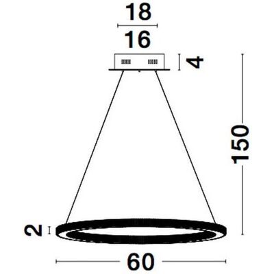 Nova Luce Cilion Brass Gold Aluminium LED Pendant - Pendant Ceiling Light Nova Luce Cilion Brass Gold Aluminium LED Pendant - Pendant Ceiling Light