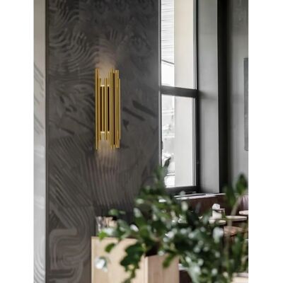 Nova Luce Wandleuchte + Deckenleuchte - Gold 20W Warmweiß - 9287917 Nova Luce Wandleuchte + Deckenleuchte - Gold 20W Warmweiß - 9287917