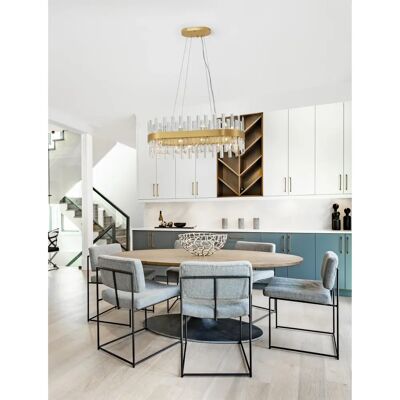 Nova Luce Satin Gold 10-flammiger Pendelleuchte Nova Luce Satin Gold 10-flammiger Pendelleuchte