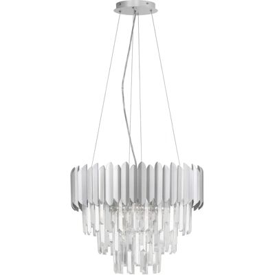 NOVA LUCE MAGNOLIA Hängeleuchte - Modern, 50cm, Chrom NOVA LUCE MAGNOLIA Hängeleuchte - Modern, 50cm, Chrom