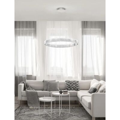 NOVA LUCE Aurelia Chrome LED Pendant Light - Pendant Ceiling Light NOVA LUCE Aurelia Chrome LED Pendant Light - Pendant Ceiling Light
