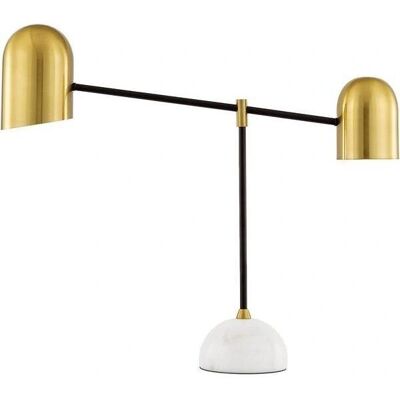 Nova Luce NELA Tischlampe - Marmor, Metall, Weiß, Schwarz, Gold Nova Luce NELA Tischlampe - Marmor, Metall, Weiß, Schwarz, Gold