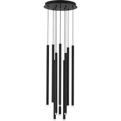 NOVA LUCE DANDIA Pendant Light - Adjustable Height, Dimmable, Black Metal NOVA LUCE DANDIA Pendant Light - Adjustable Height, Dimmable, Black Metal