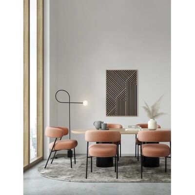 Nova Luce Dedalo Stehlampe - Industrielles Design, G9, 150cm, Schwarz & Weiß Nova Luce Dedalo Stehlampe - Industrielles Design, G9, 150cm, Schwarz & Weiß