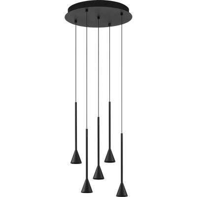 NOVA LUCE Pendant Light - Modern Minimalist Black 3000K 1312lm NOVA LUCE Pendant Light - Modern Minimalist Black 3000K 1312lm