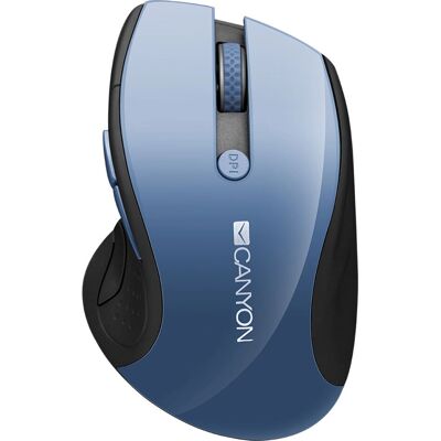 Canyon Kabellose Maus - 1600 DPI, Rechtshänder, Blau LED Canyon Kabellose Maus - 1600 DPI, Rechtshänder, Blau LED