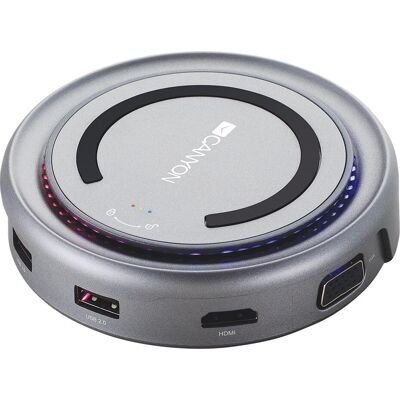 Canyon CNS-TDS07DG Laptop Dock - USB-C 6 Ports - Grau Canyon CNS-TDS07DG Laptop Dock - USB-C 6 Ports - Grau